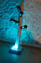 Weinflaschenhalter mit Licht